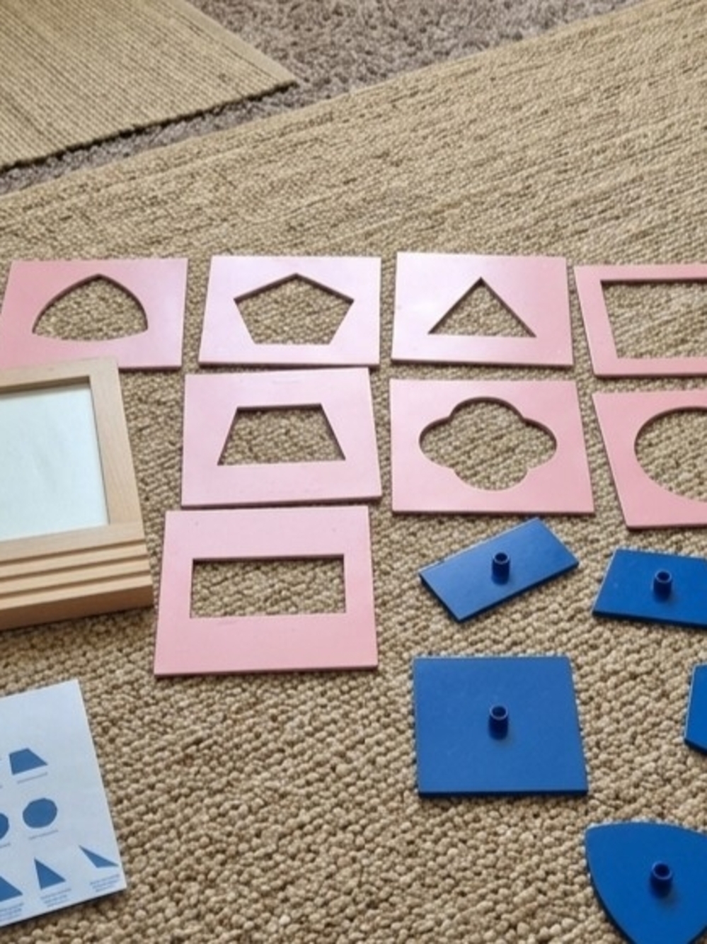 Montessori Wooden & Geometric Insets Set (Pre-Writing Activity) - Picture 2 of 5